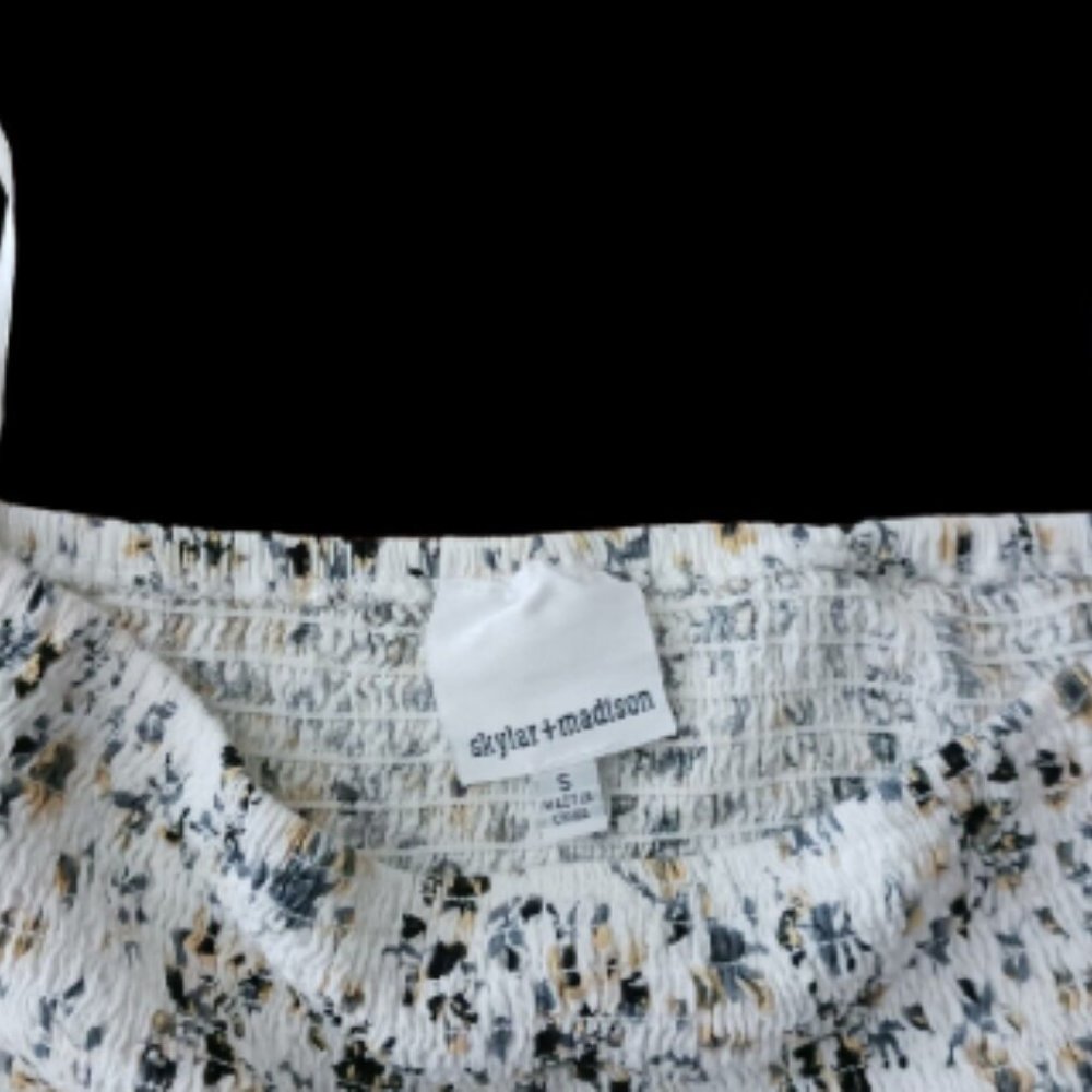 Skylar + Madison Skirt Size Small W20" Women Casual Elastic Waist Floral Print - Picture 4 of 8